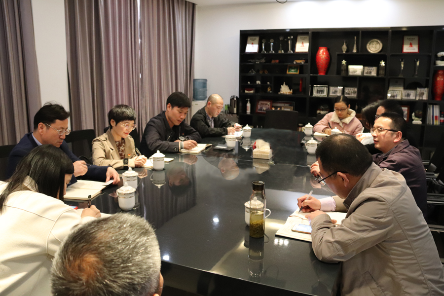 台州市财务局党组成员、总会计师张贤鸣一行来美机开展“三效劳”活动